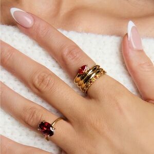 Indigo Lune gemstone ring bundle 18K